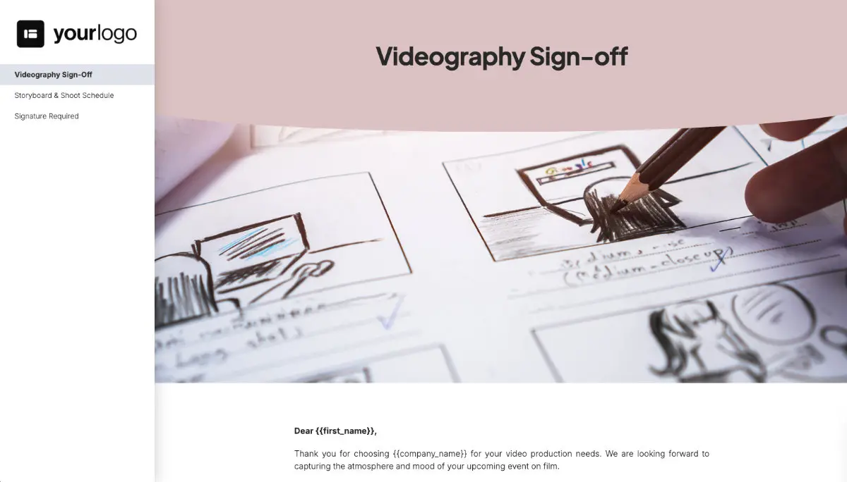 Video Plan or Storyboard Signoff - Explaining How it Works