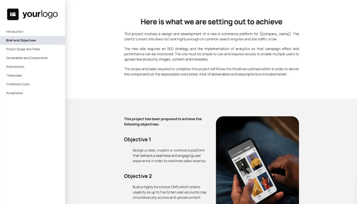 E-commerce Website Statement of Work Slide 3