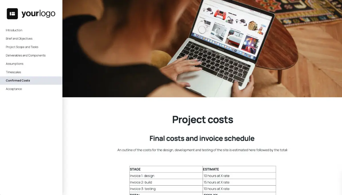 E-commerce Website Statement of Work - Confirmed Costs