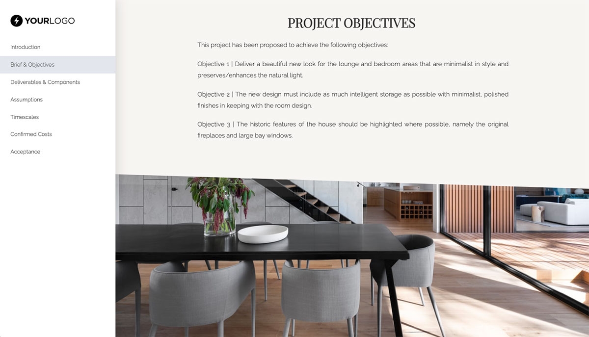 Free Interior Design Concept Statement of Work Better Proposals