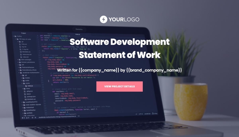 Software Development Statement of Work Slide 1