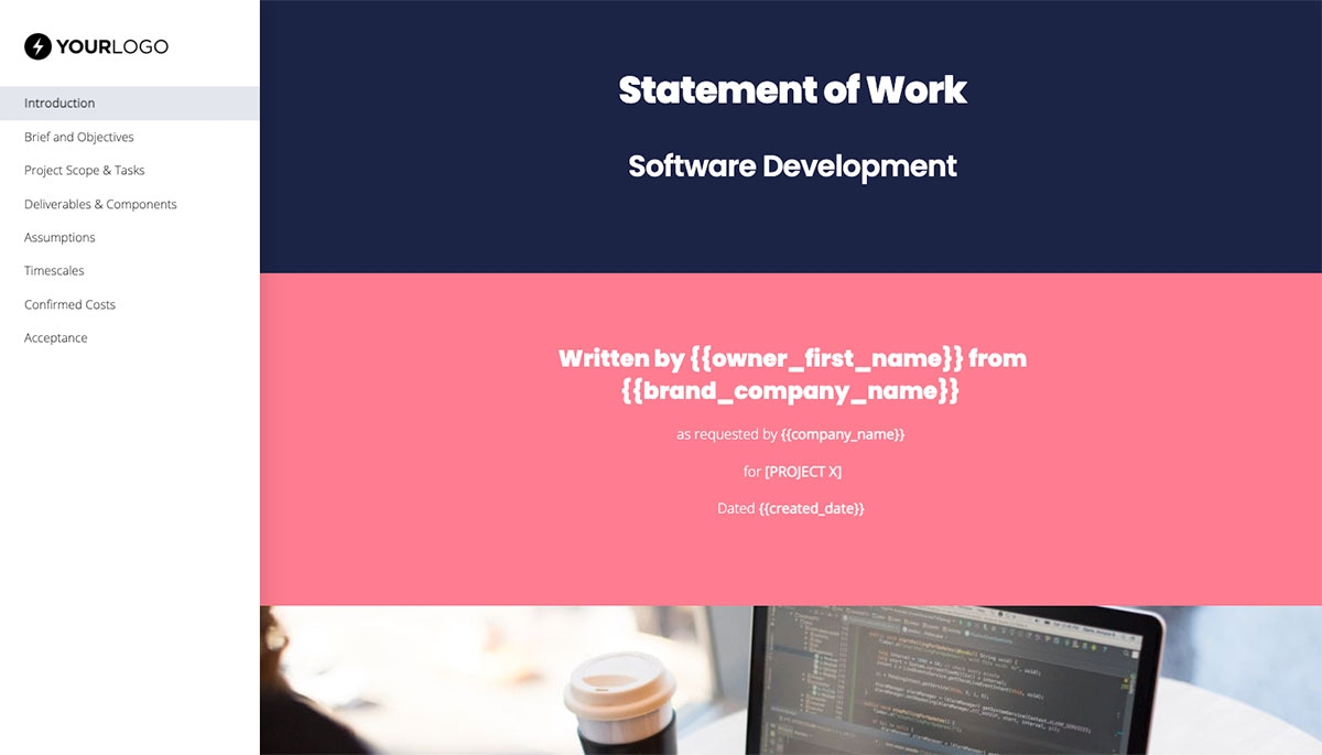 Software Development Statement of Work Slide 2