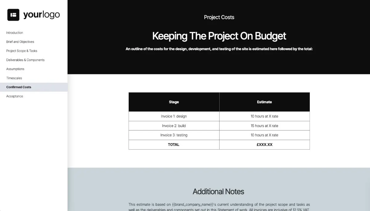 Software Development Statement of Work Slide 8
