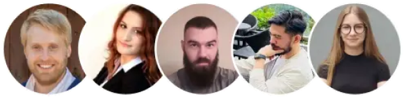 Rob, Karla, Filip, Kevin, and Patricija from support