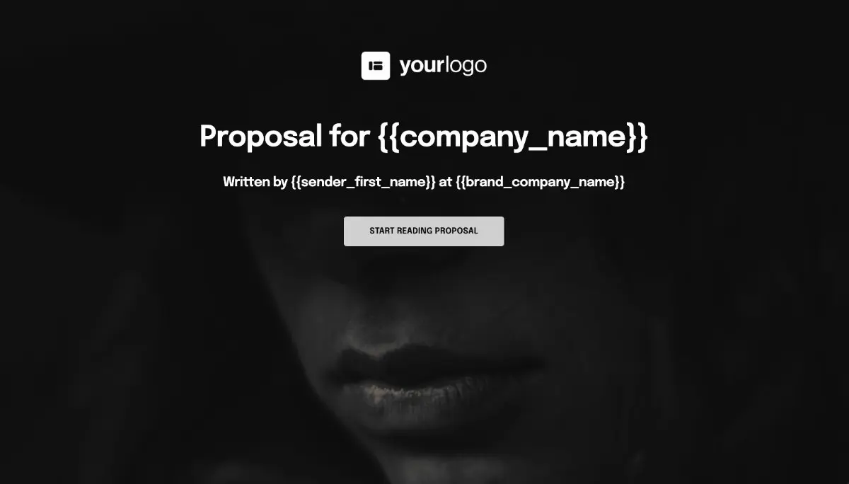General Product Proposal Template - Black and White