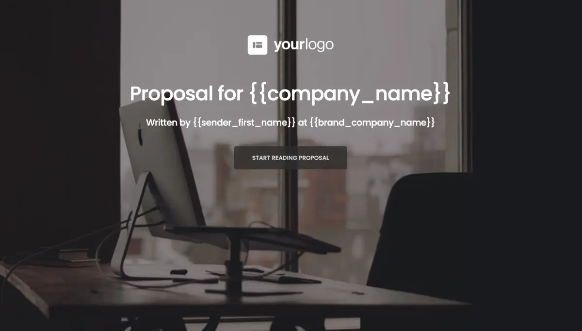 General Product Proposal Template - Deep Gray