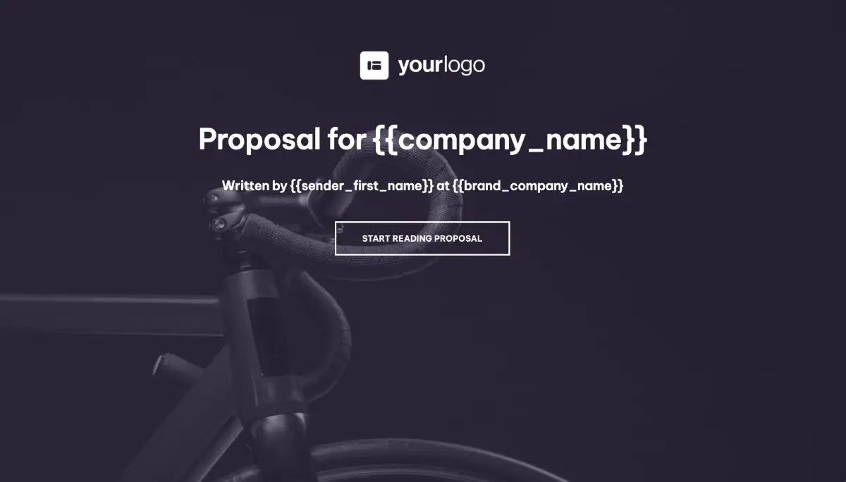 General Product Proposal Template - Dark Purple