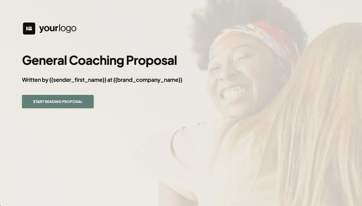Coaching Proposal Template