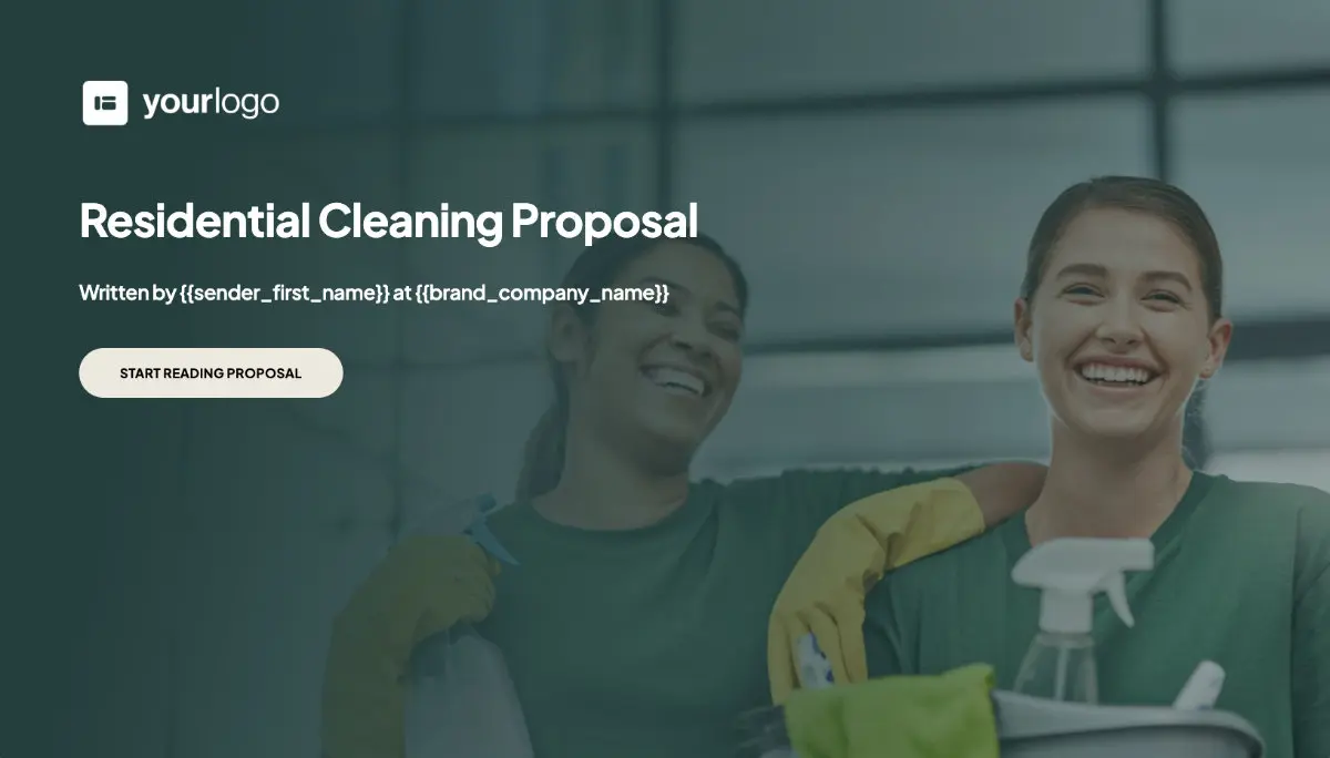 Cleaning Service Proposal Template