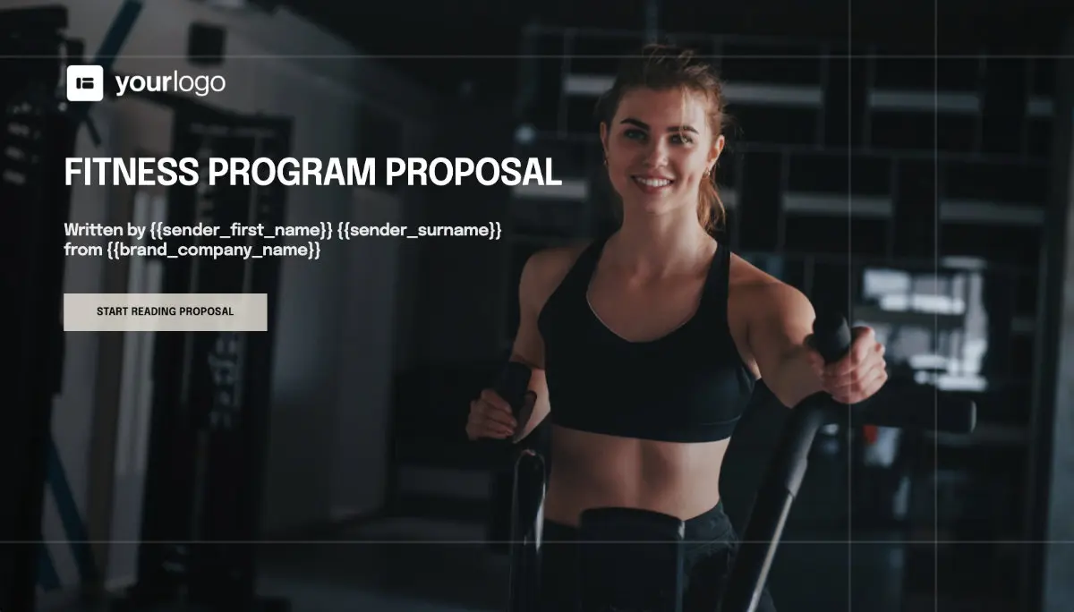 Fitness Proposal Template