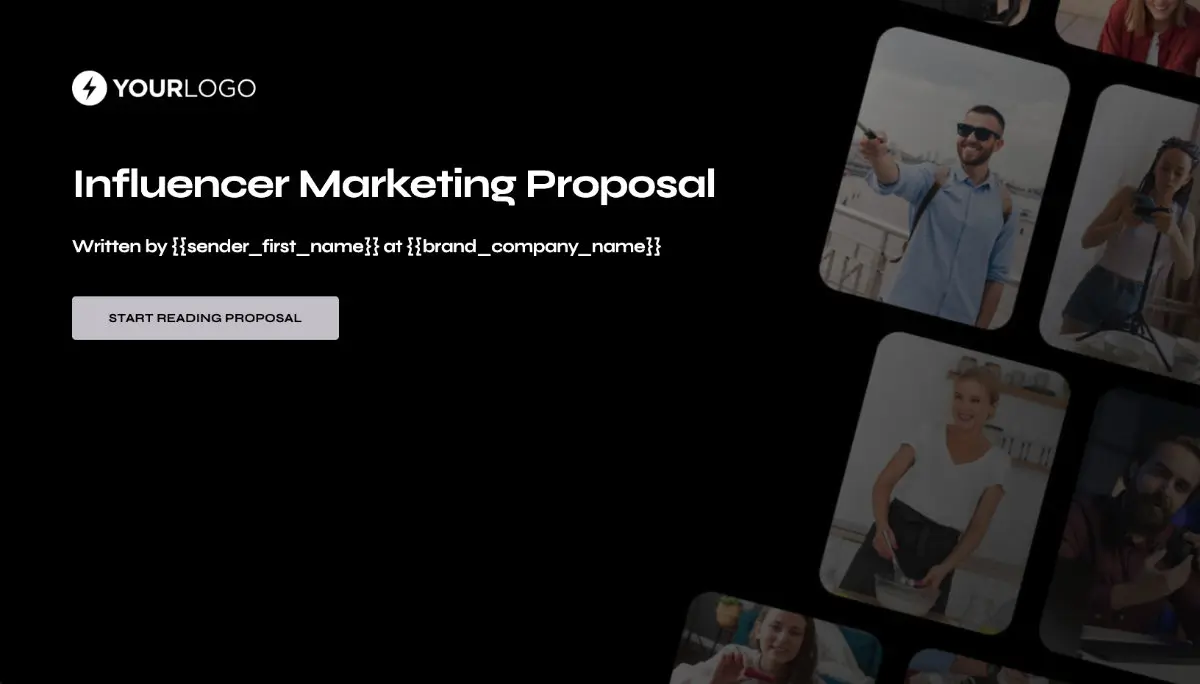 Influencer Proposal Template