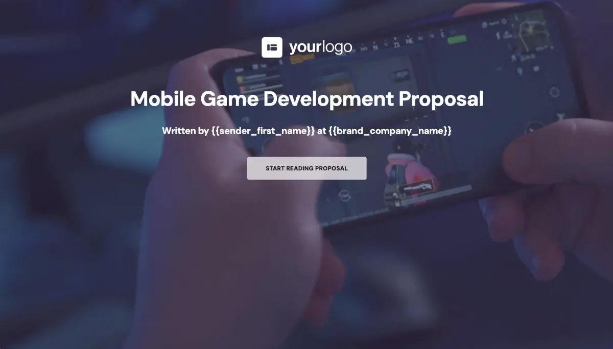 Mobile Game Development Proposal Template