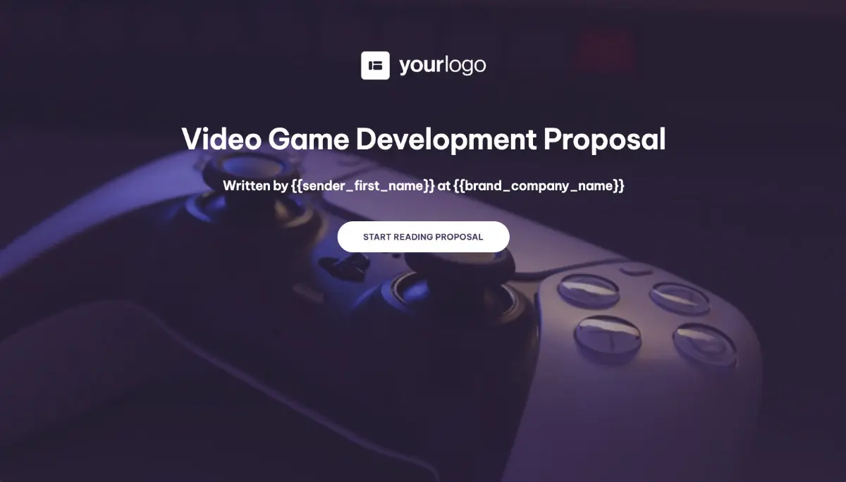 Video Game Development Proposal Template
